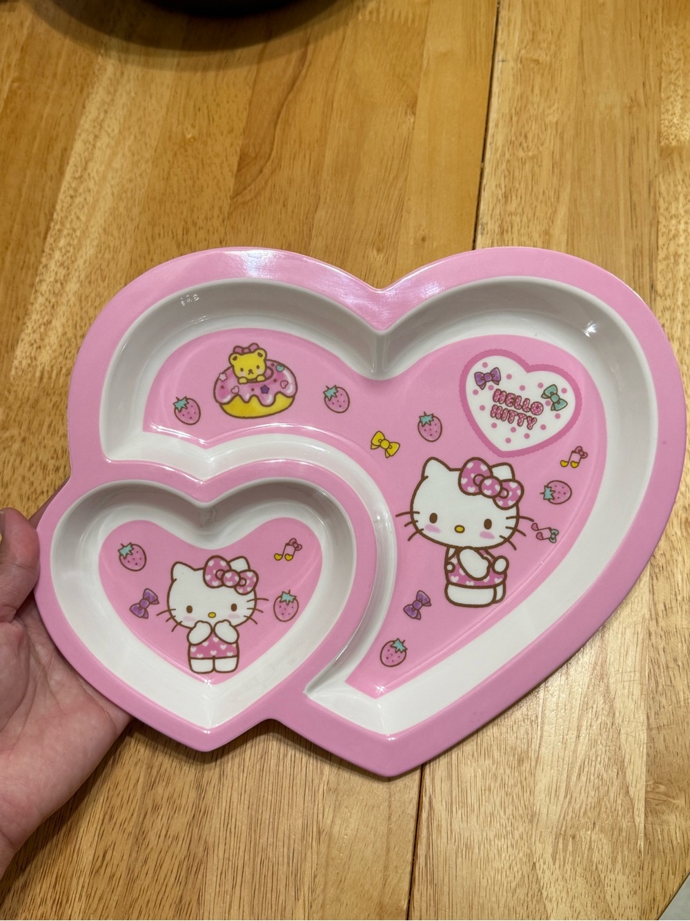 Hello Kitty Pink Twin Heart Snack Tray by Sanrio